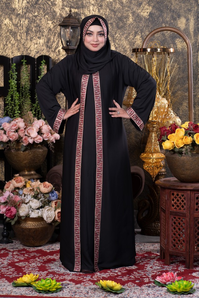 Embroidery-Adjust-koti-With-Hijab-20200 Embroidery-Adjust-koti-With-Hijab-20200