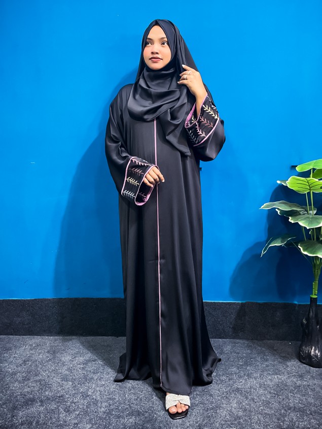 Premium-Quality-Dubai-Zafran-Fabric-Embroidery-Lace-Work-Simple-Borka-With-Hijab-20190 Premium-Quality-Dubai-Zafran-Fabric-Embroidery-Lace-Work-Simple-Borka-With-Hijab-20190